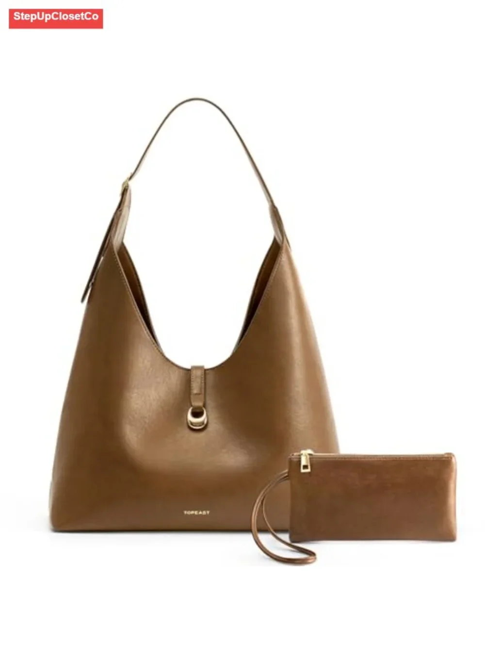 Slouchy Hobo Bag for Women Large Shoulder Handbag with Wallet Faux Leather Tote